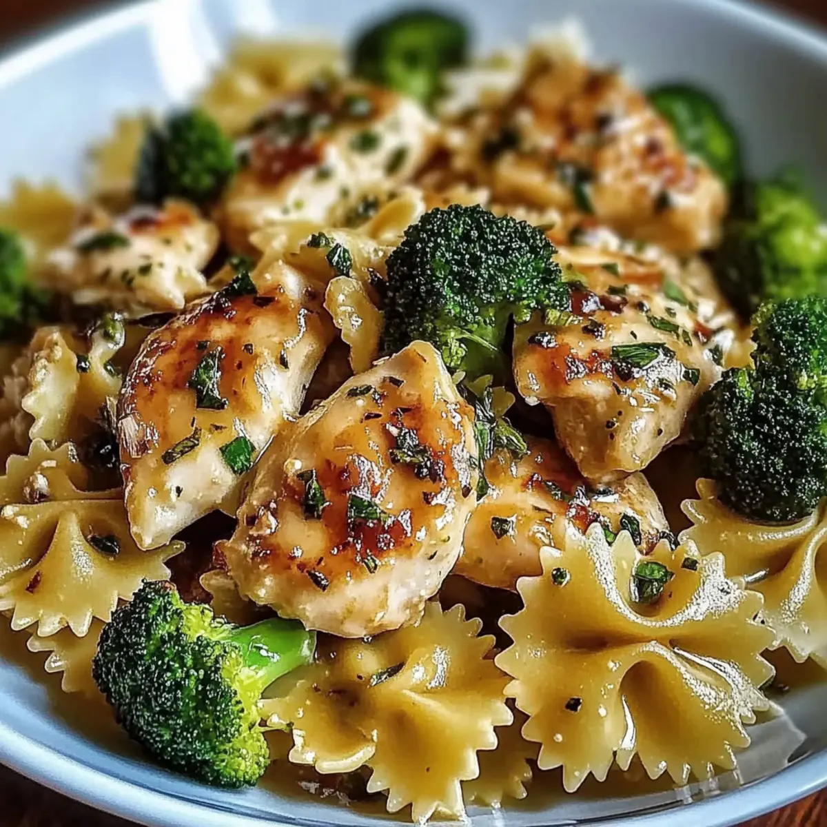 Cowboy Butter Lemon Bowtie Chicken with Broccoli Bliss