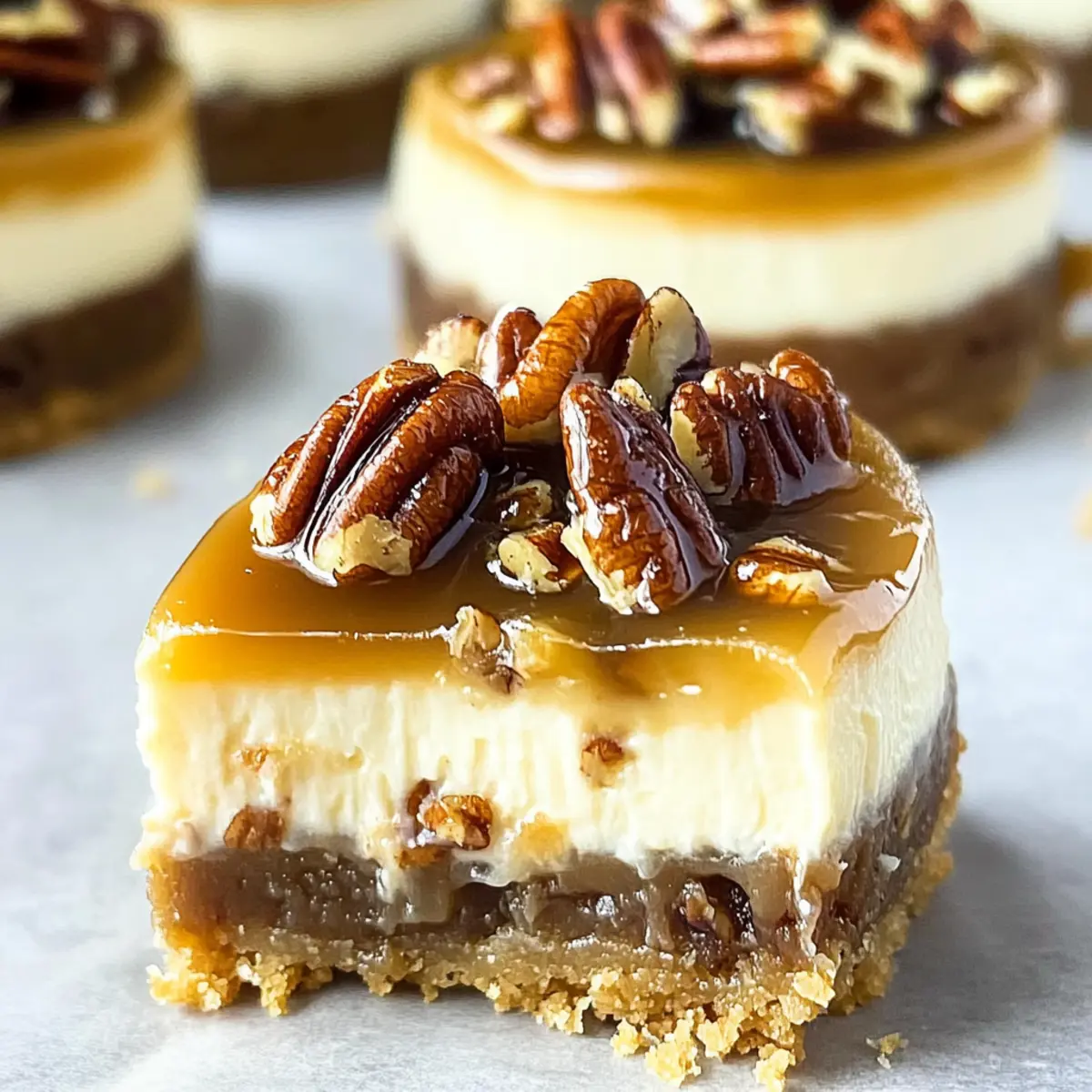 Mini Pecan Pie Cheesecakes That Steal the Holiday Show