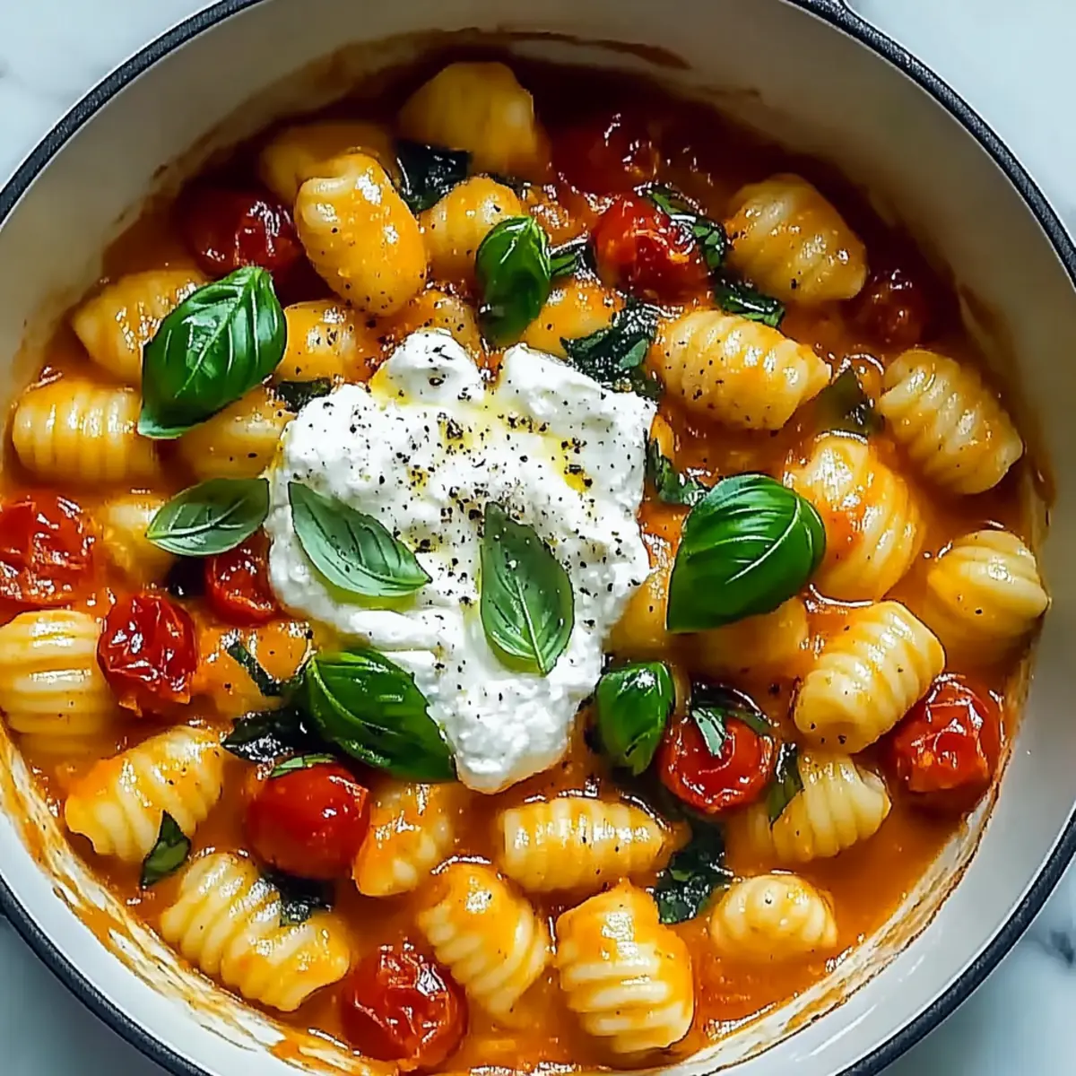 Creamy Tomato Gnocchi with Burrata: A Cozy Delight