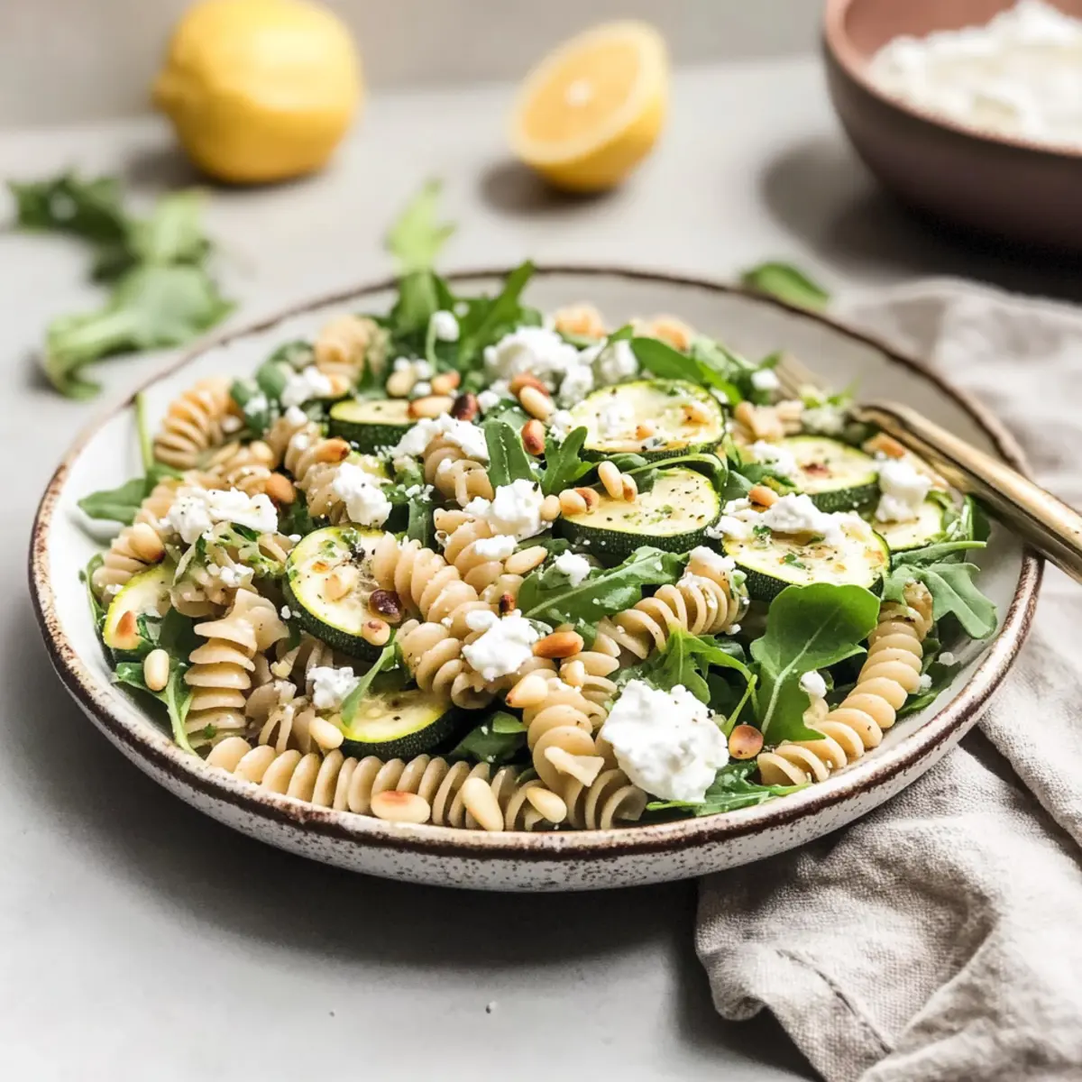 Fresh Lemony Spring Pasta Salad Bursting with Veggie Goodness