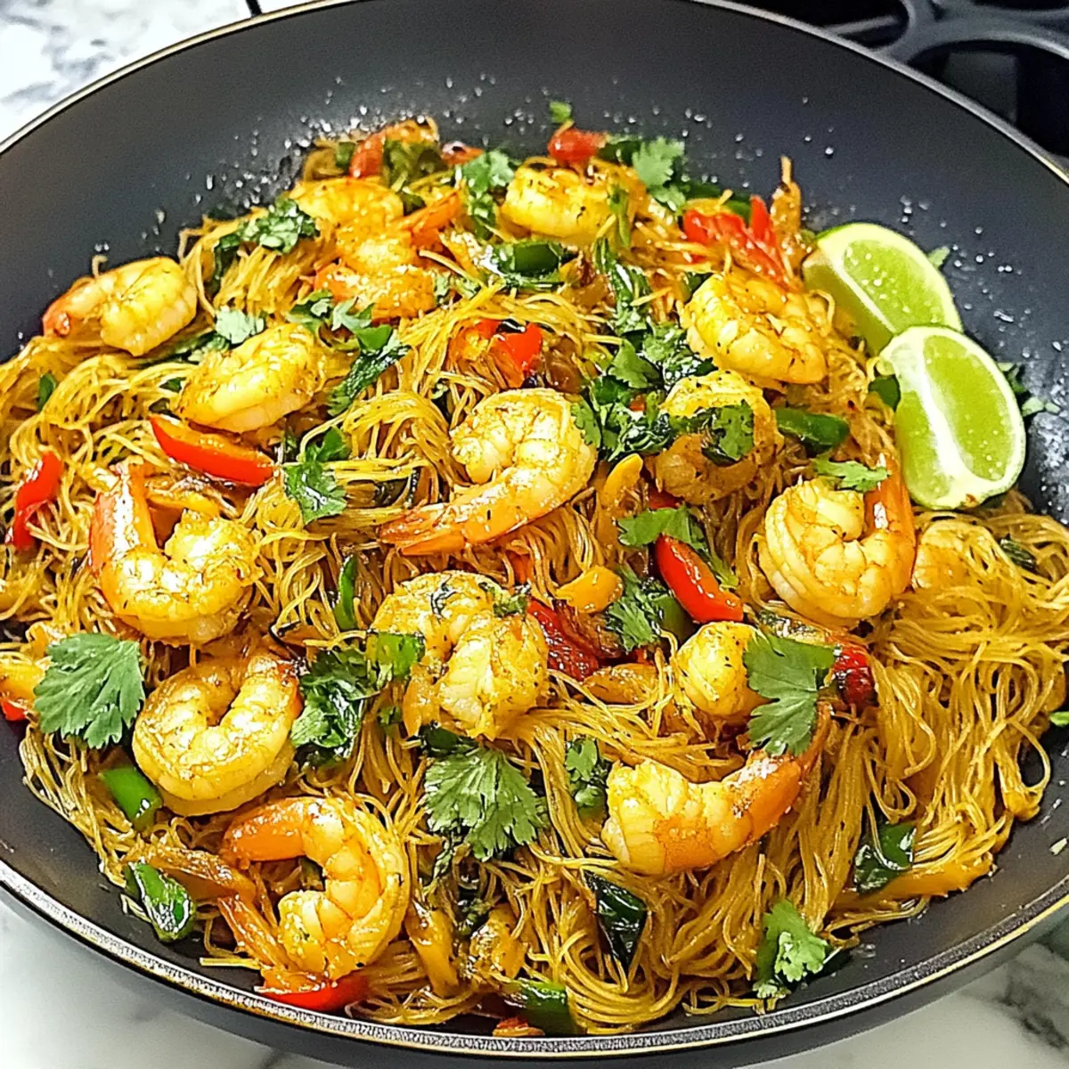 Savory Singapore Noodles Ready in Just 35 Minutes