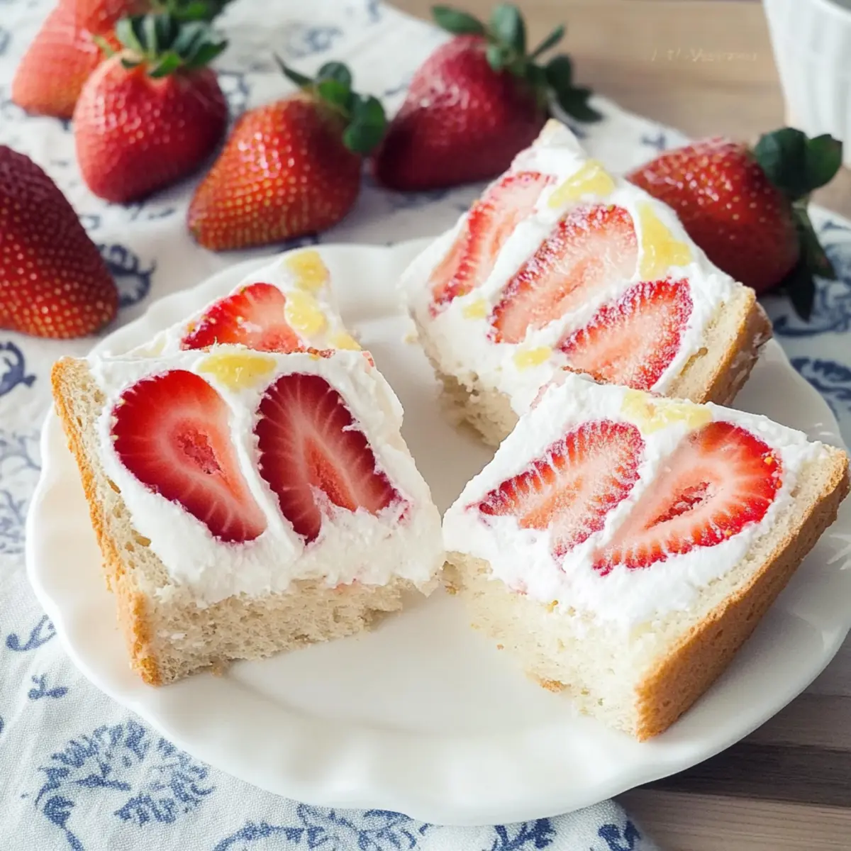 Delightful Strawberry Cream Sandwiches for Sweet Moments