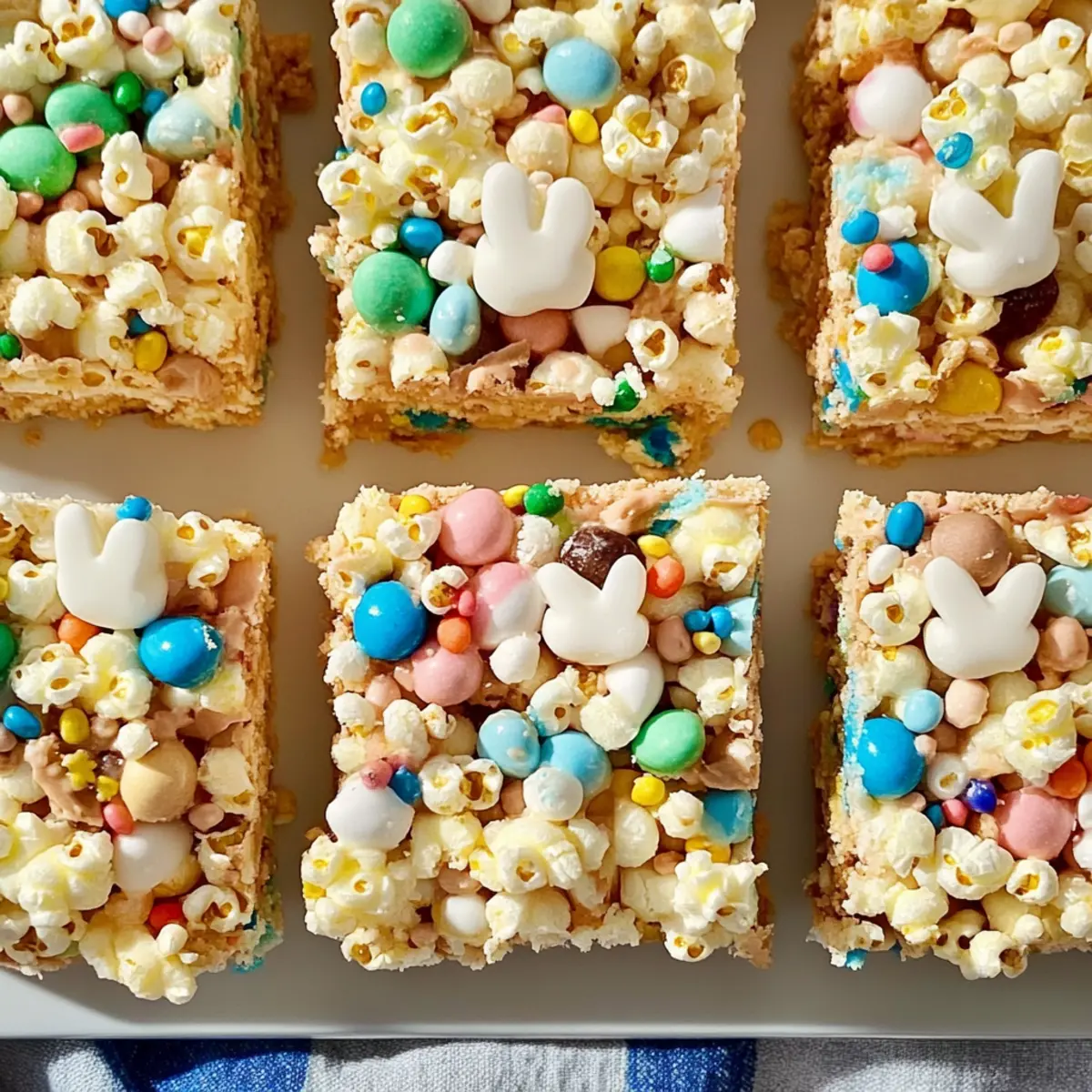 Easter Bunny Popcorn Bars for Sweet Spring Celebrations