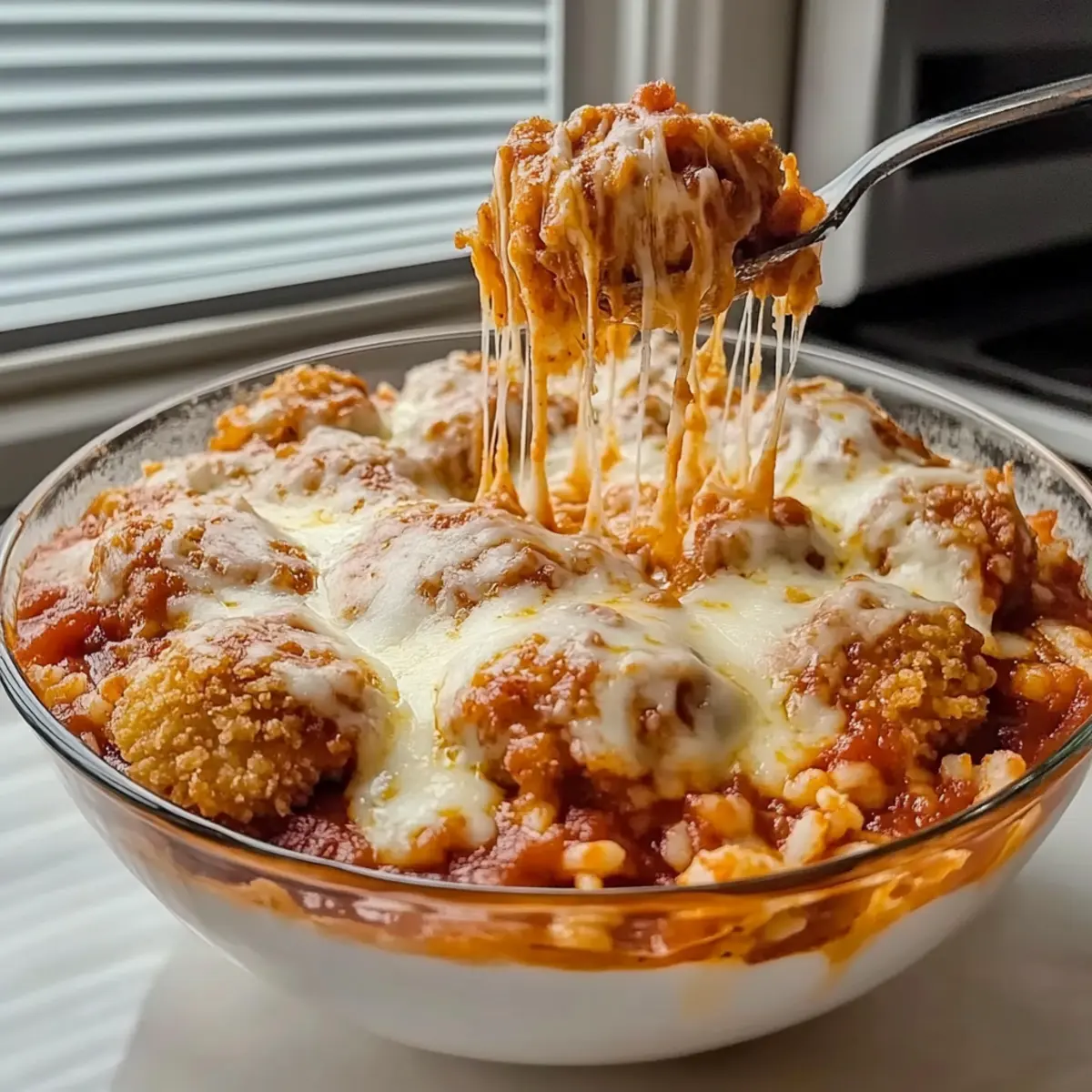 Creamy Cottage Cheese Chicken Parm Bowl for a Cozy Dinner
