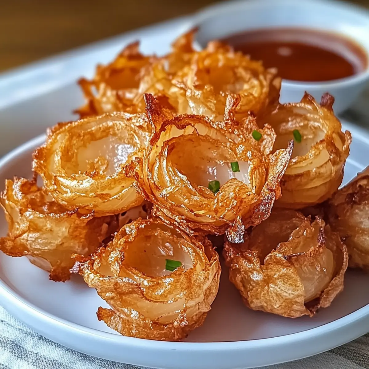 Air Fryer Crispy Mini Blooming Onions for Guilt-Free Snacking