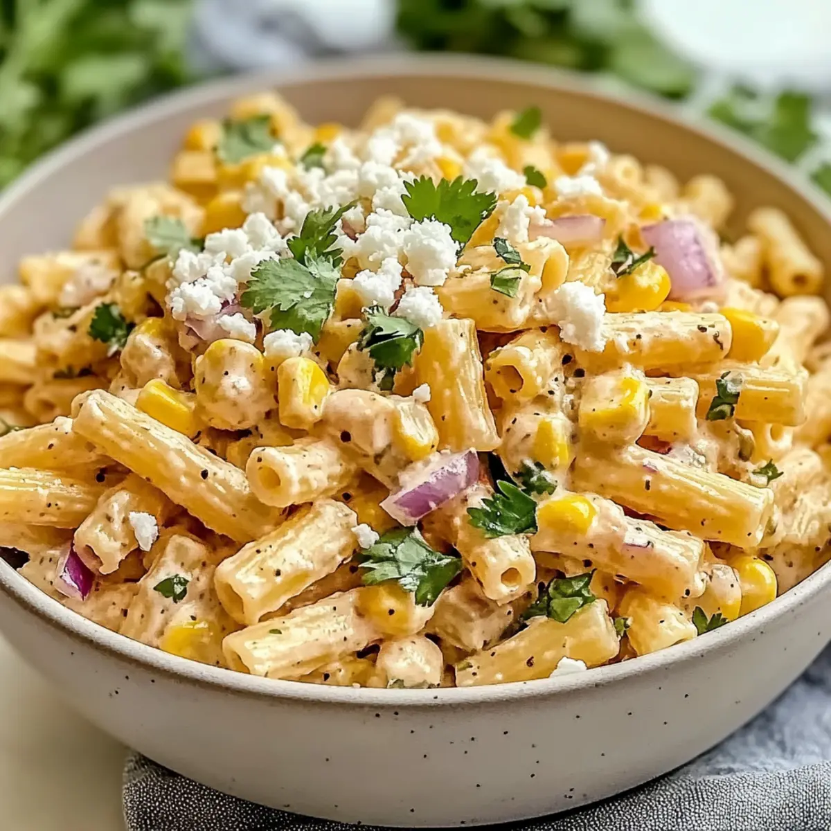 Creamy Elote Pasta Salad to Brighten Your Summer Days