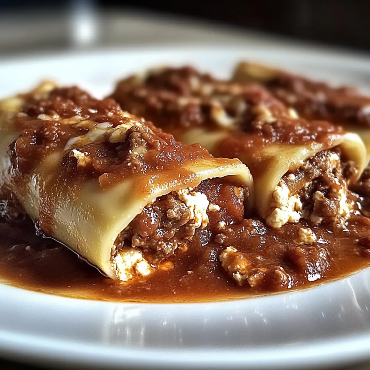 Cheesy Stuffed Manicotti with Flavorful Meat Sauce Bliss