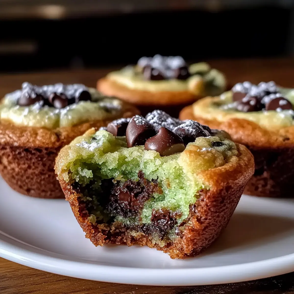 Crispy St. Patrick’s Mint Chocolate Chip Cookie Cups Bliss