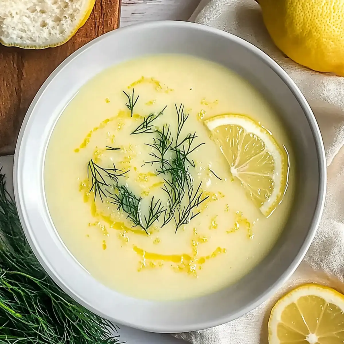 Creamy Greek Egg and Lemon Soup: A Cozy 30-Minute Delight