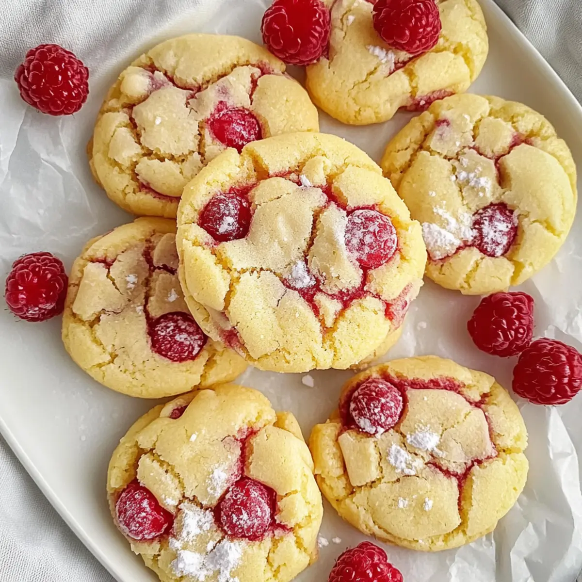 Lemon Raspberry Cookies That Melt in Your Mouth