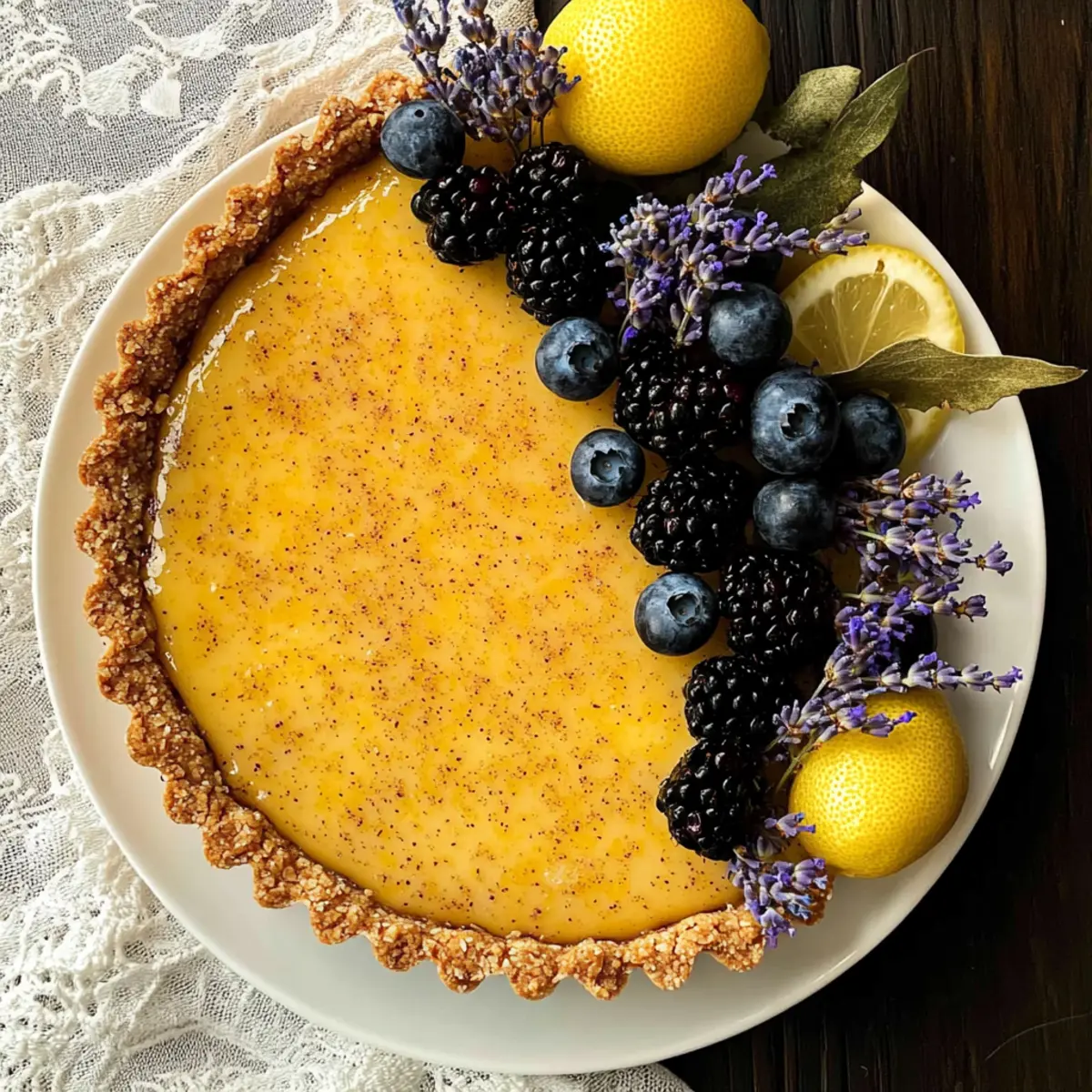 Lavender Lemon Easter Tart – A Delightful Spring Treat