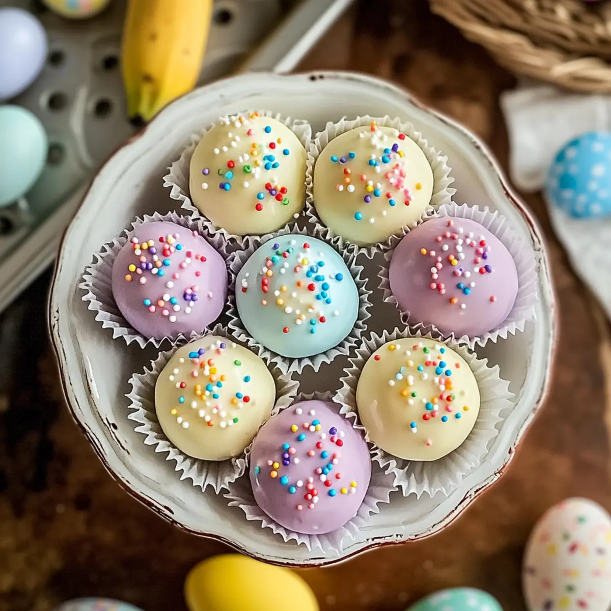 Creamy Banana Pudding Easter Truffles for a Sweet Spring Treat