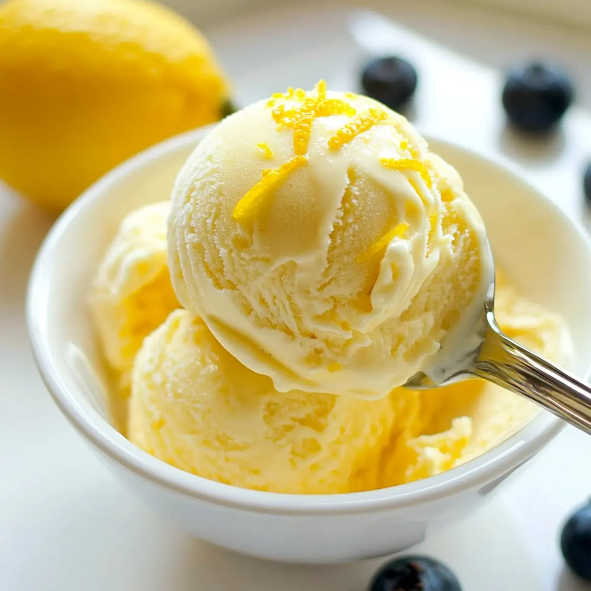Creamy Lemon Frozen Yogurt: A Guilt-Free Summer Delight