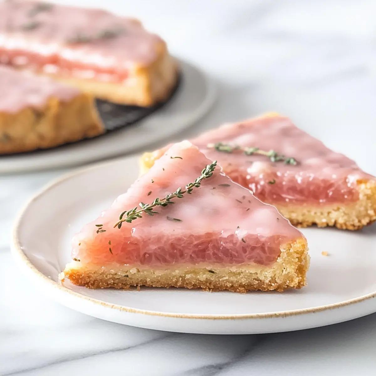 Zesty Pink Grapefruit and Thyme Vegan Shortbread Cookies