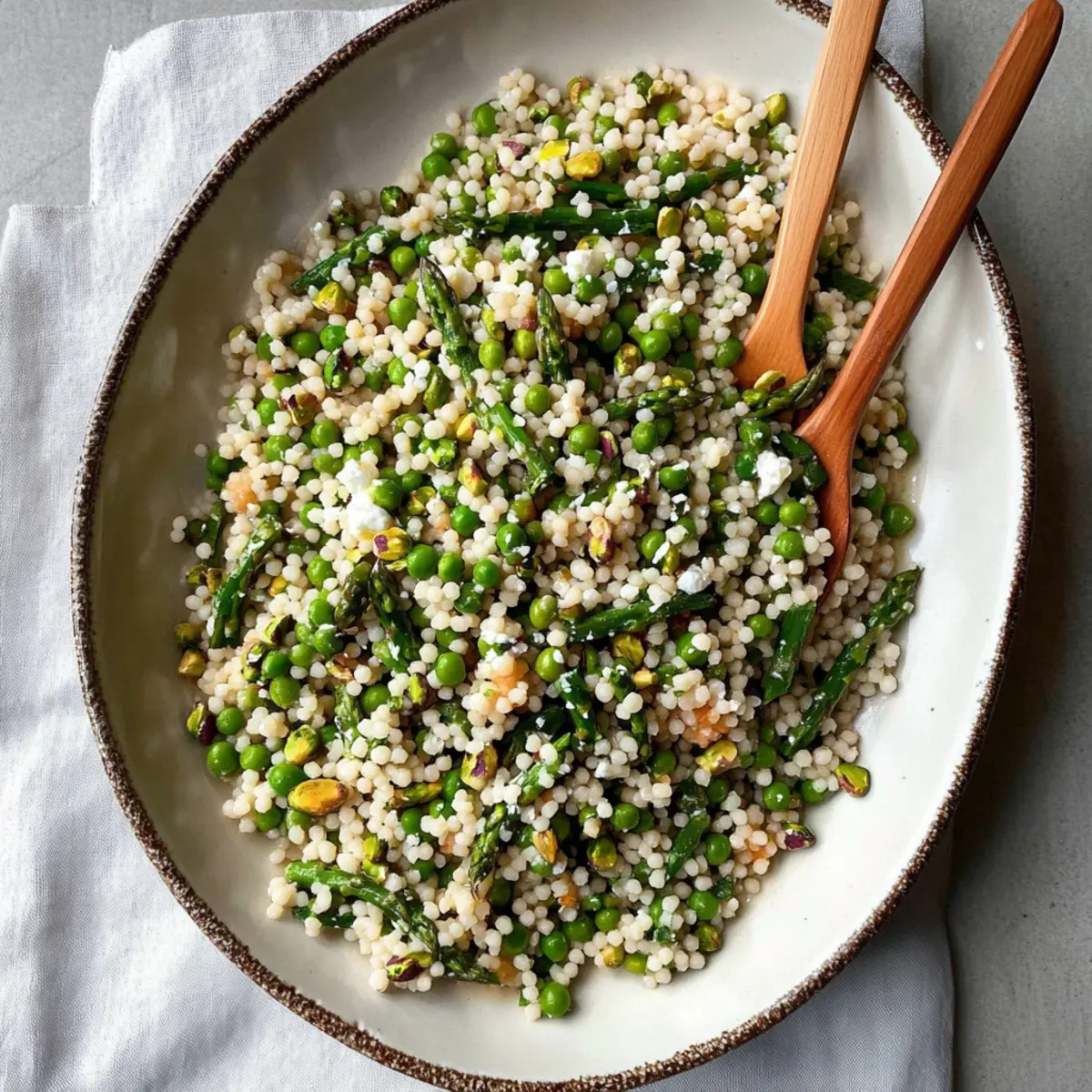 Spring Couscous Salad with Feta Vinaigrette for Fresh Vibrance