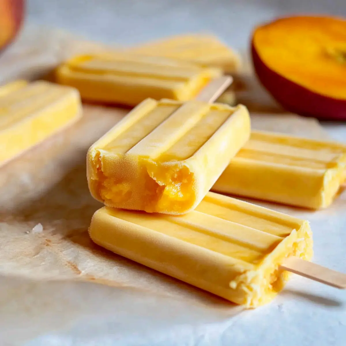 Creamy 3-Ingredient Mango Popsicles for a Refreshing Treat