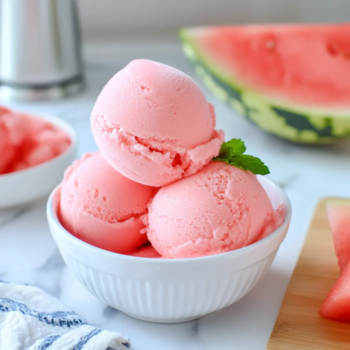 Delicious 2-Ingredient Ninja Creami Watermelon Sorbet Bliss
