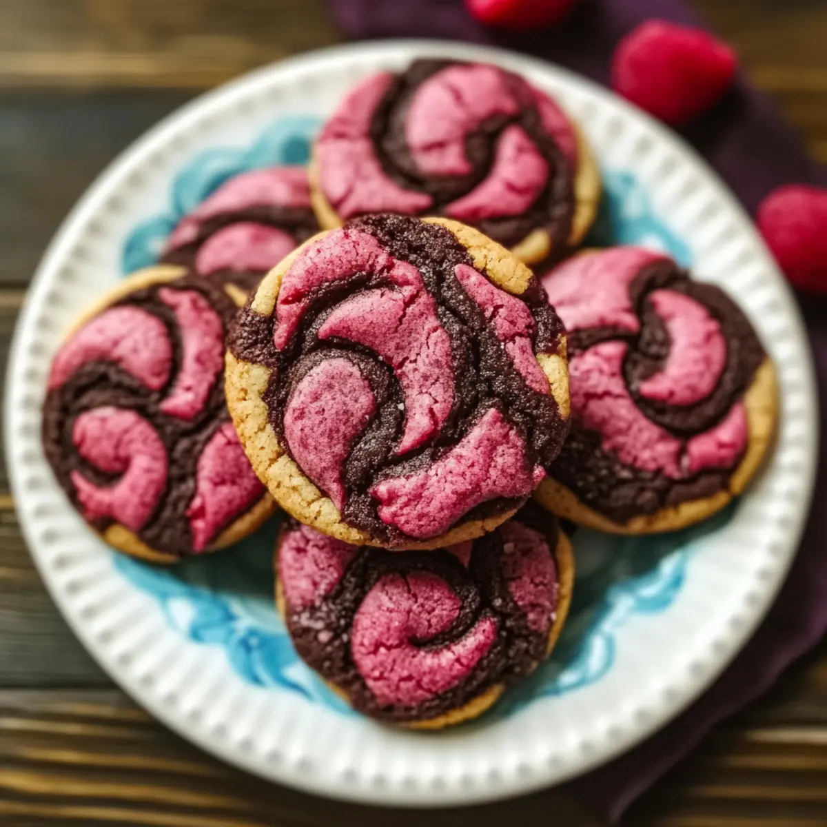 Raspberry Dark Chocolate Cookies: A Chewy, Sweet Delight