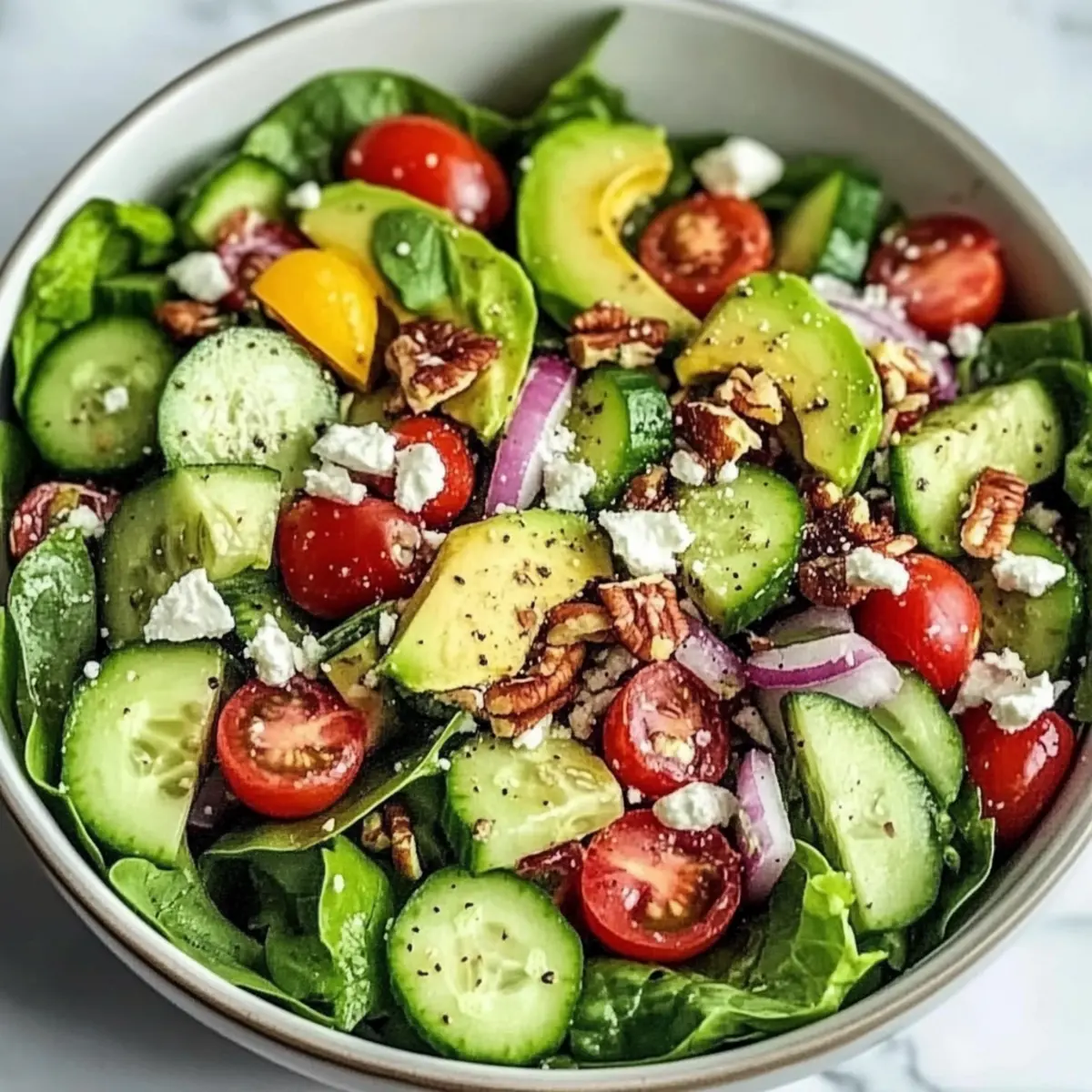 Fresh Spring Salad with Avocado for a Colorful Meal Upgrade