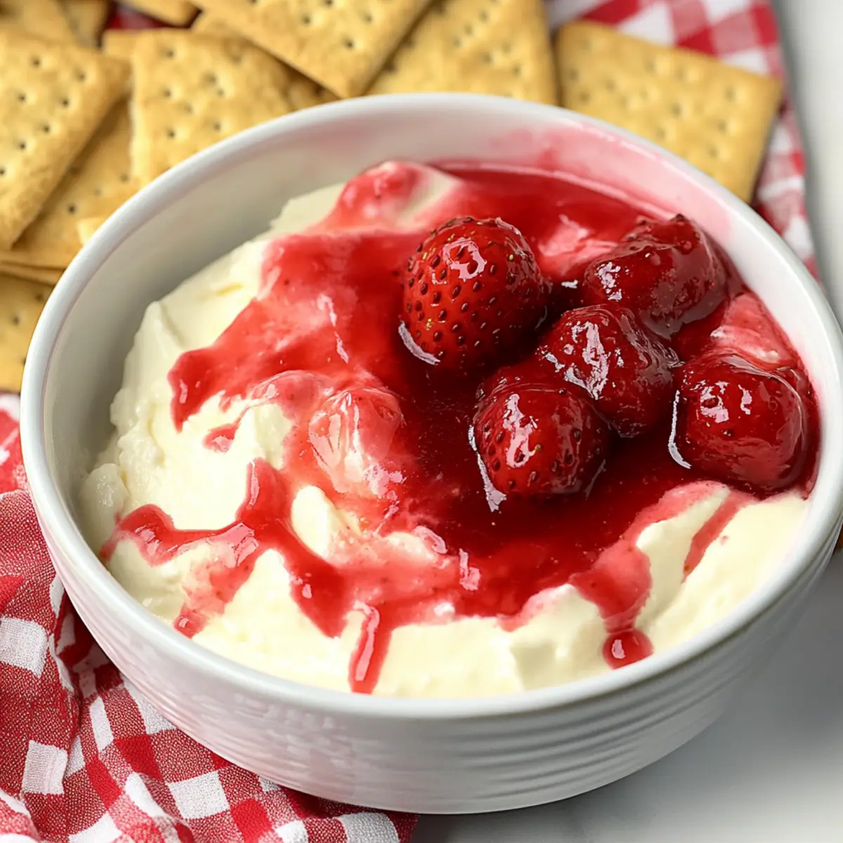 Strawberry Cheesecake Dip: Creamy Bliss in 10 Minutes