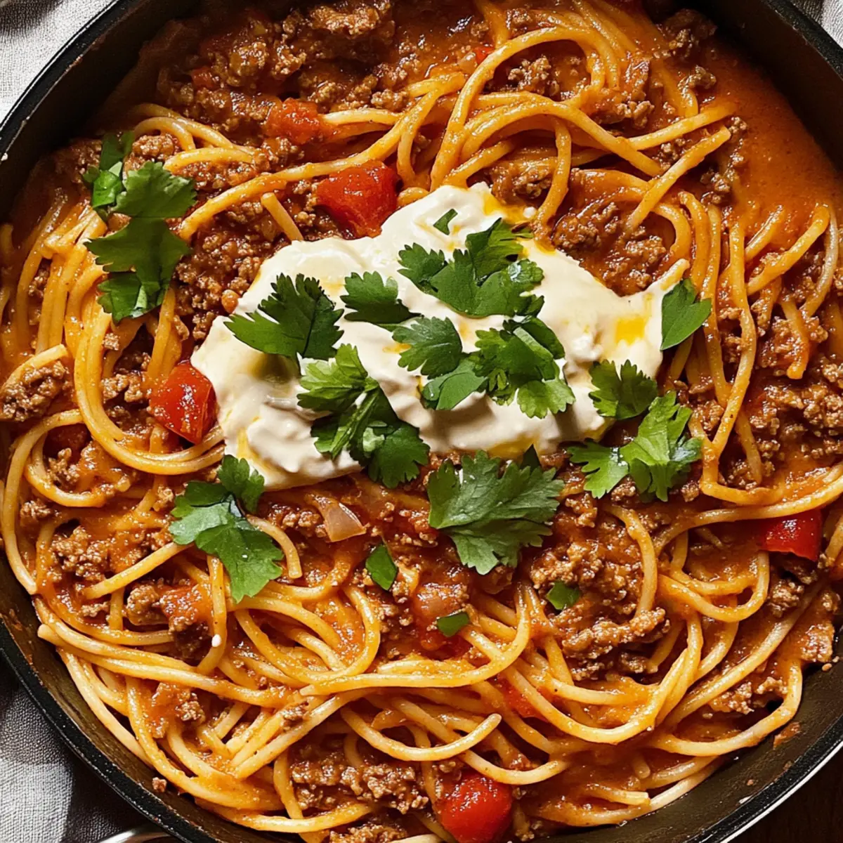 Taco Spaghetti: A Creamy, One-Pot Family Favorite!