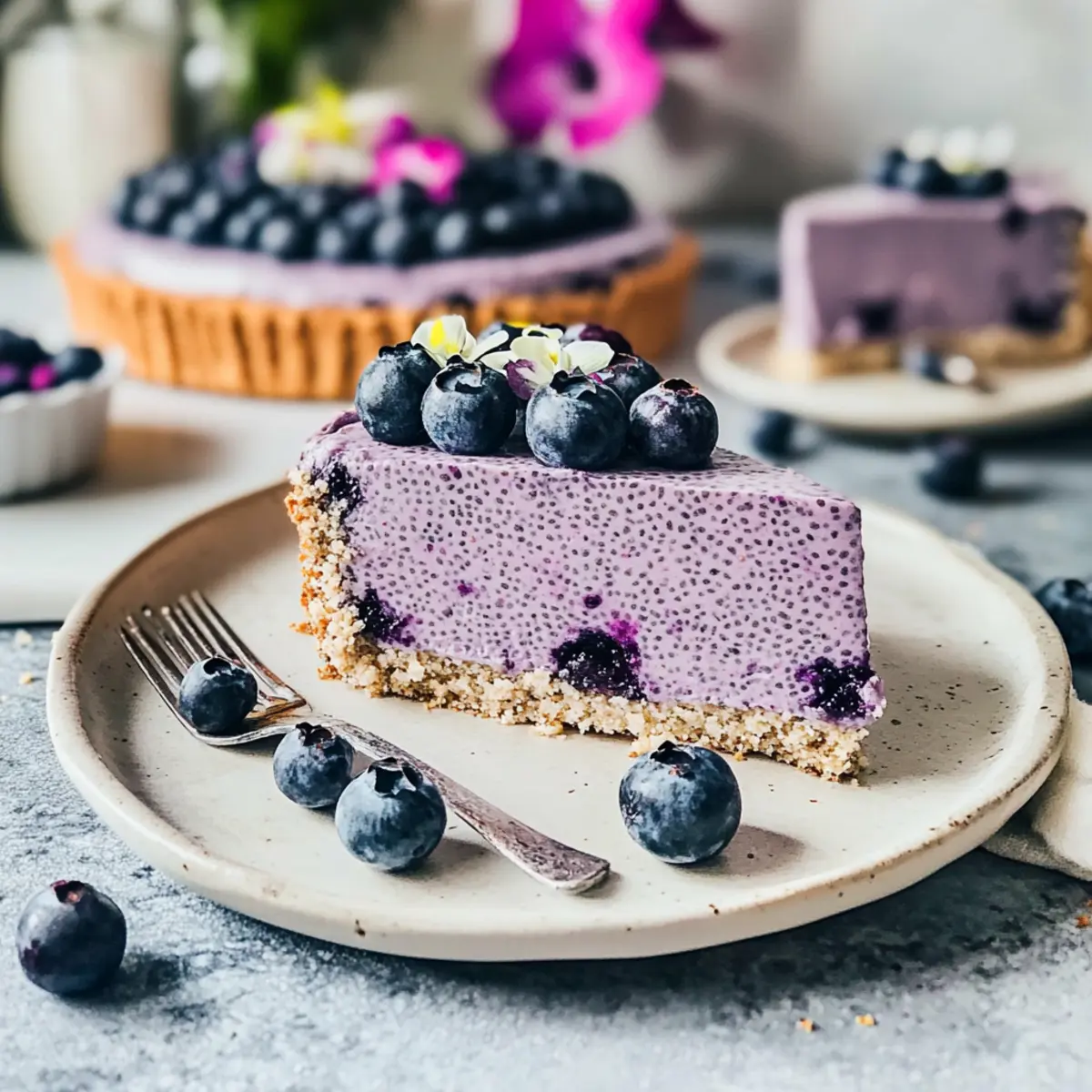 Delicious Blueberry Chia Pudding Cake You'll Love