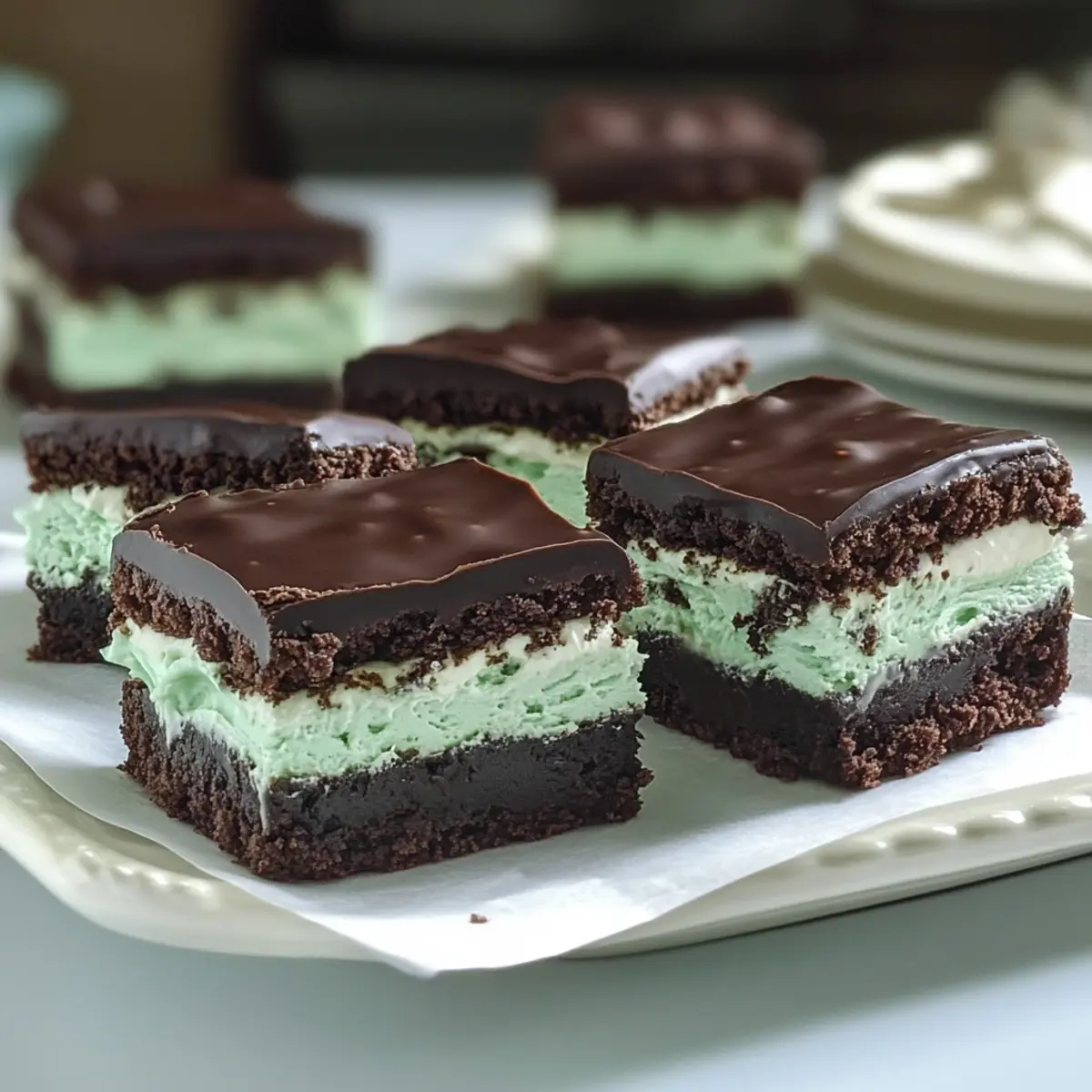 Irresistibly Fudgy Chocolate Mint Brownies You'll Love