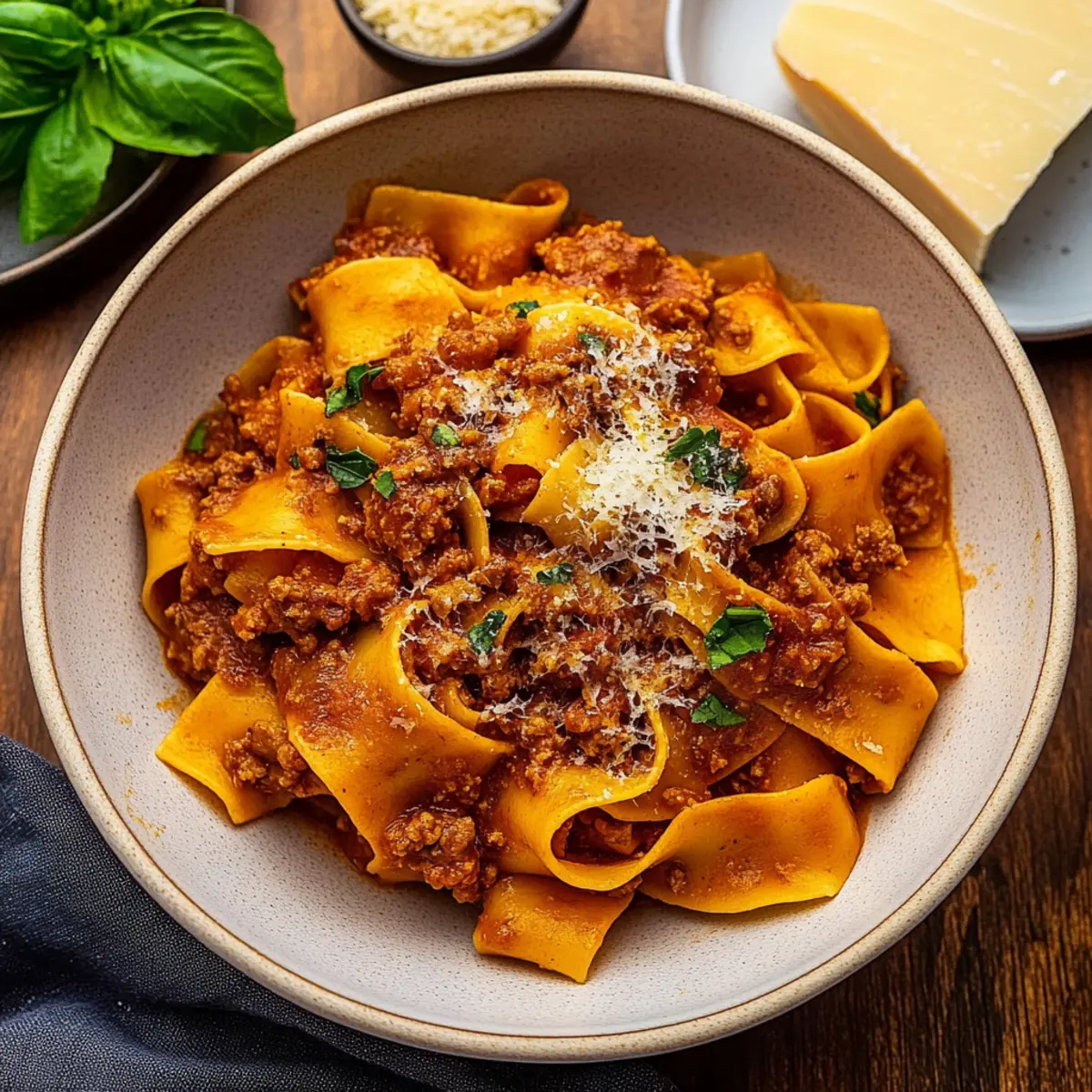 Savory Authentic Pappardelle Bolognese for Cozy Nights
