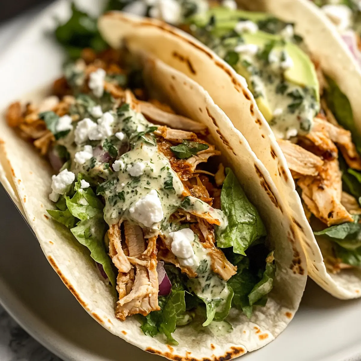 Creamy Shredded Chicken Tacos for Quick Dinner Bliss