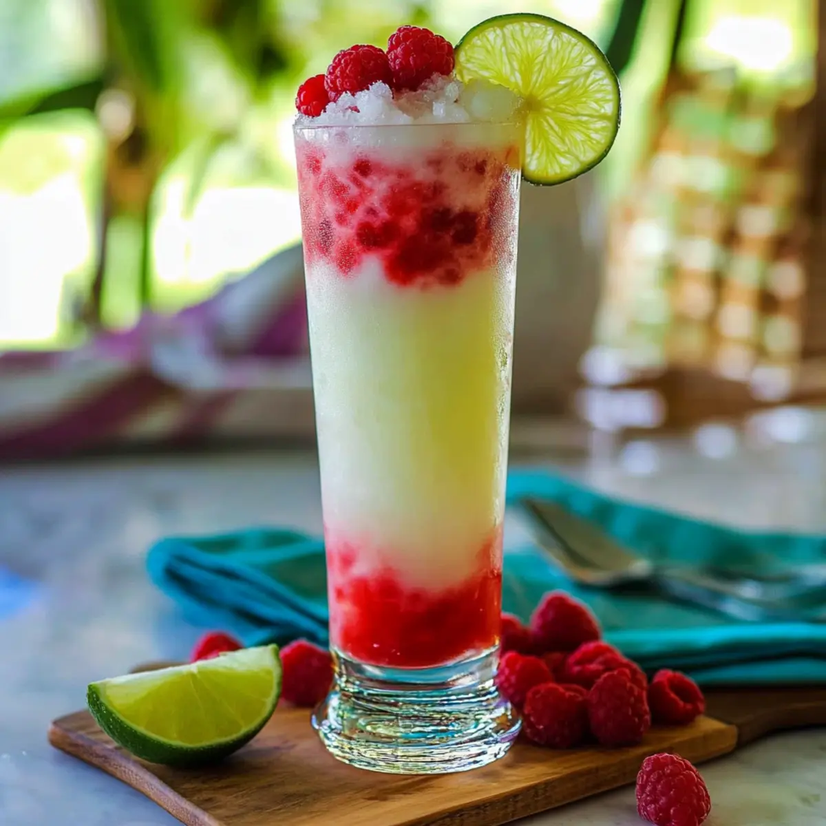 Coco-Raspberry Colada: Your Go-To Tropical Summer Sip