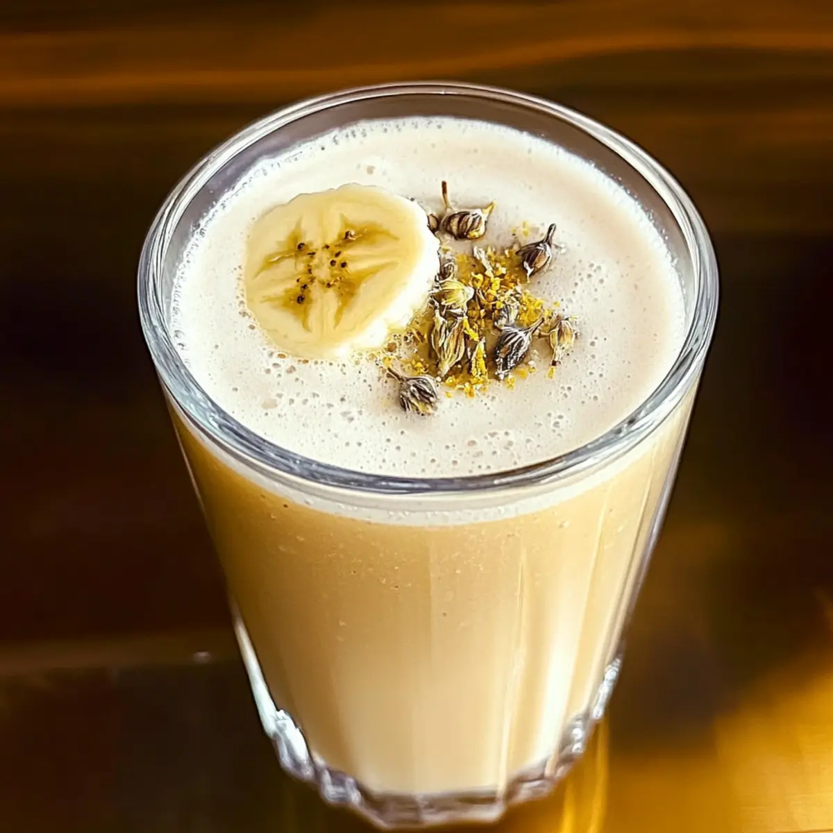 Banana Chamomile Tea Smoothie for a Refreshing Calming Boost