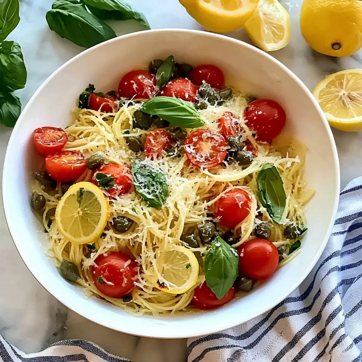 Zesty Cold Lemon Capellini Salad for a Refreshing Meal