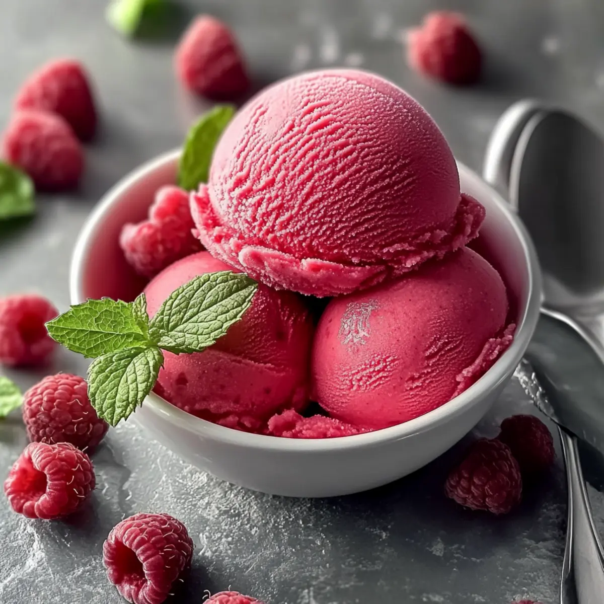 Cool and Refreshing Raspberry Sorbet for Guilt-Free Indulgence