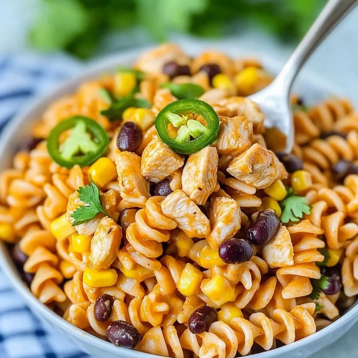 Zesty Chicken Enchilada Pasta Salad That Everyone Will Love