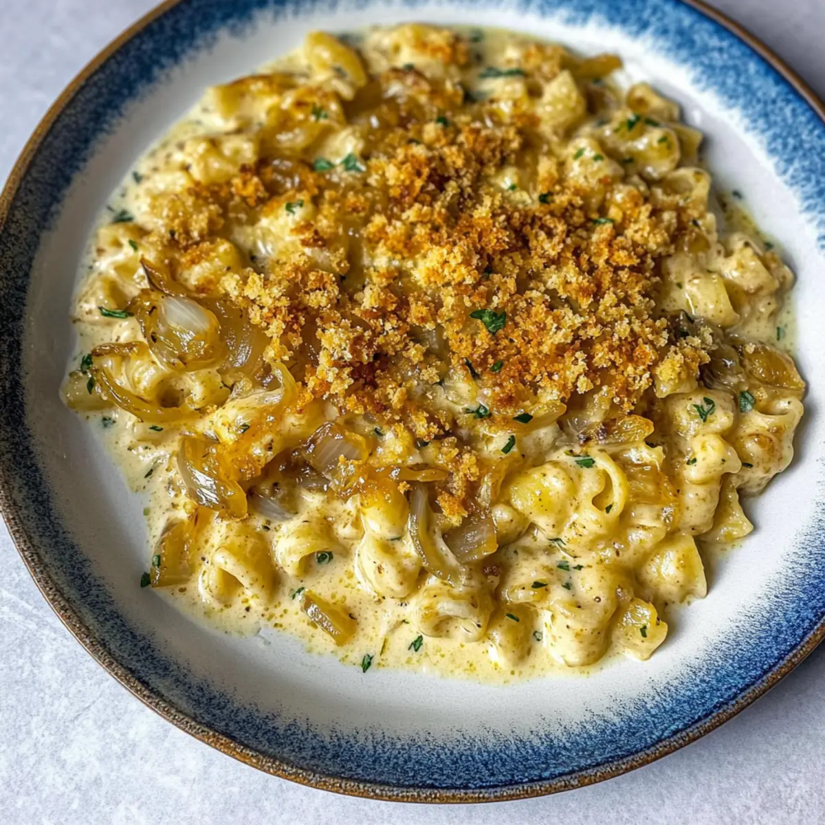 Indulge in Creamy French Onion Soup Pasta Tonight!