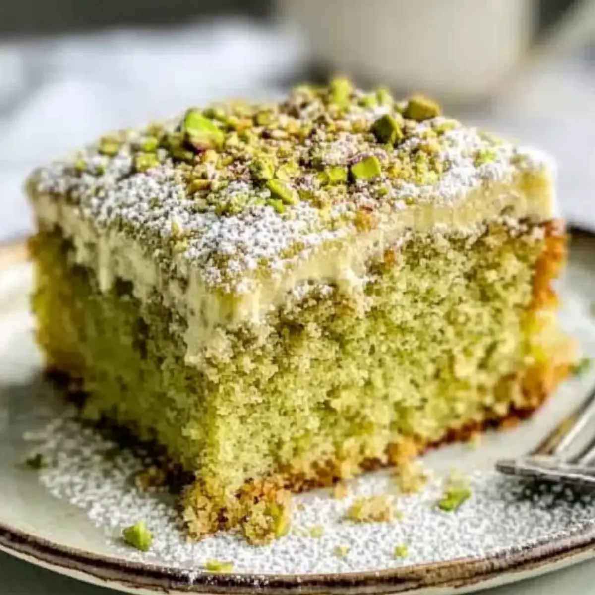 Vegan Pistachio Coffee Cake: Moist, Indulgent Perfection