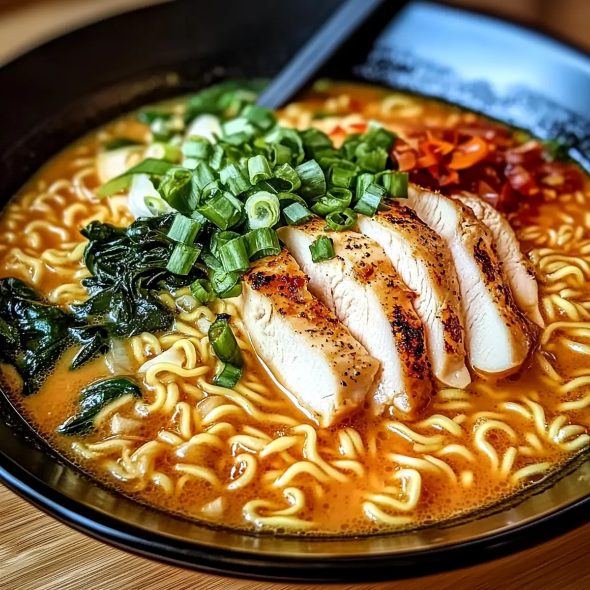 Creamy Garlic Chicken Ramen for a Cozy Night In