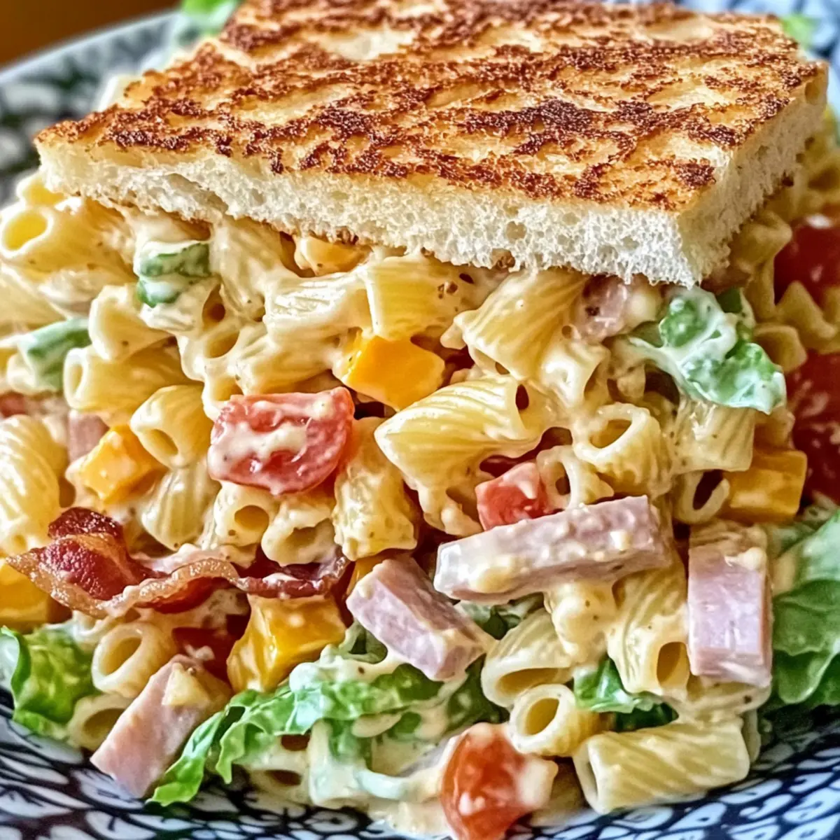 Creamy Club Sandwich Pasta Salad for Effortless Entertaining