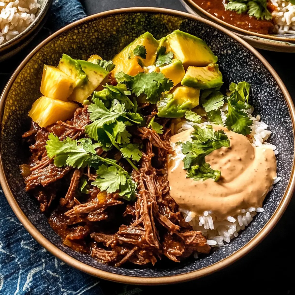 Crockpot Chipotle Pineapple Pot Roast Bowl: A Cozy Delight