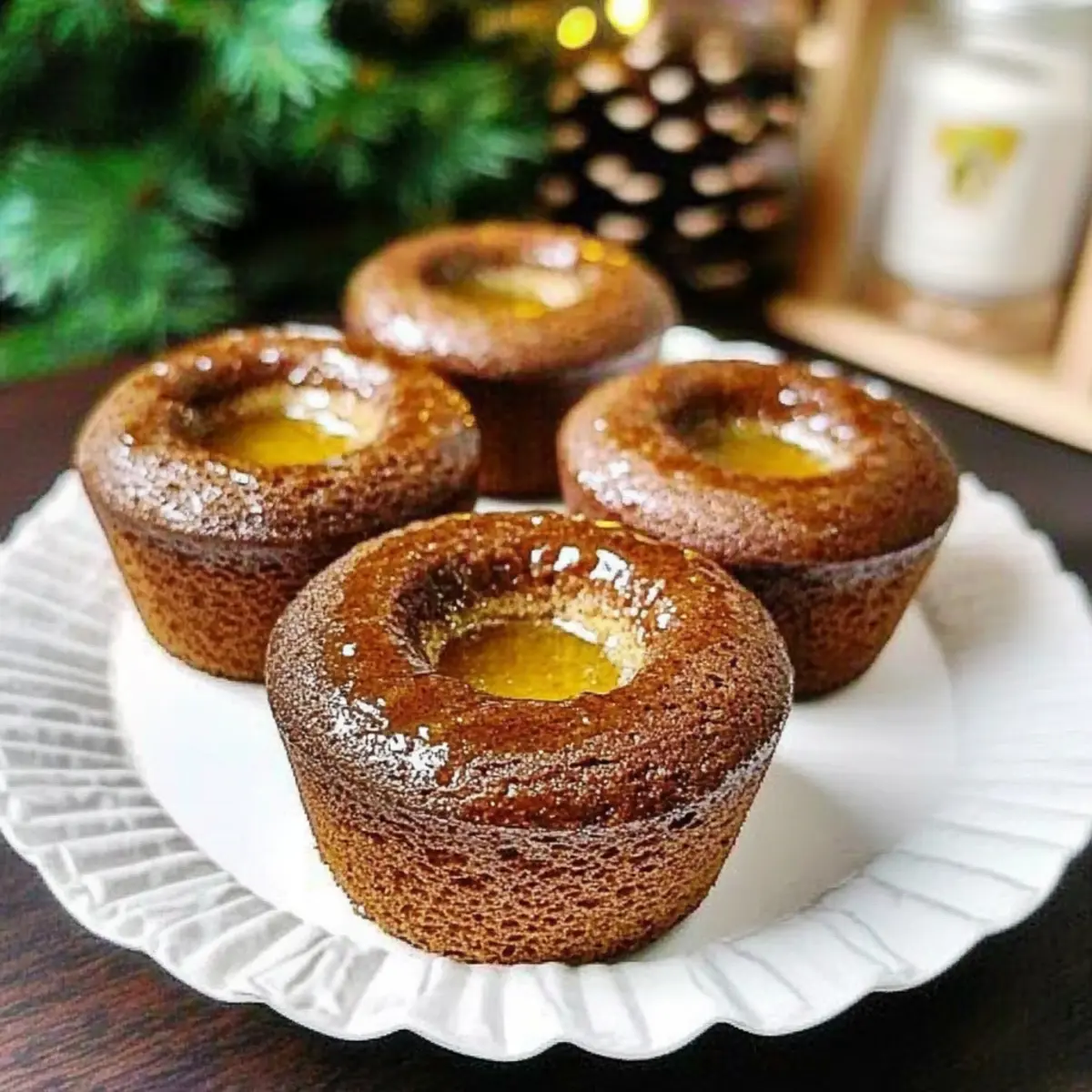 French Gingerbread Cakes with Honey and Zesty Marmalade Delight