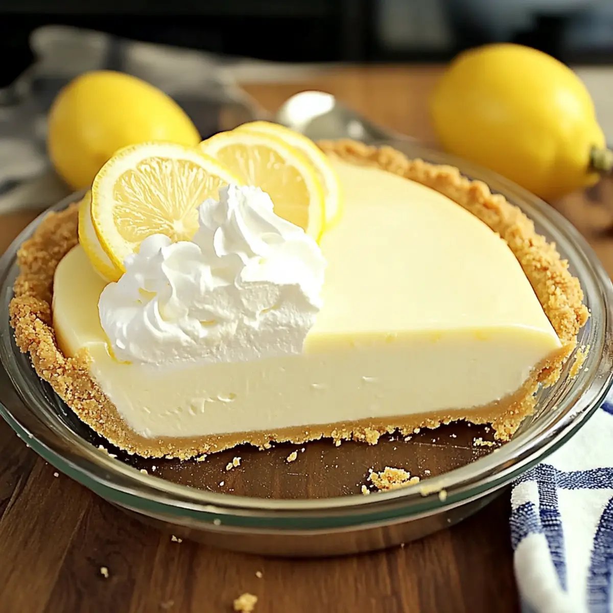Lemon Cream Pie Delight - No-Bake & Eggless Refreshment