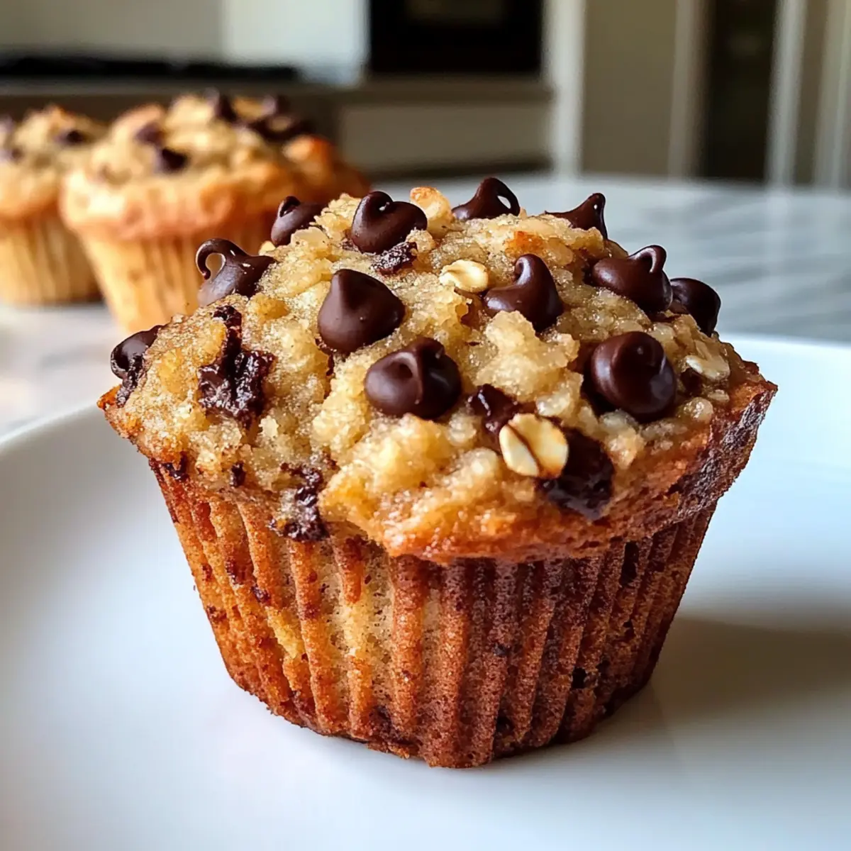 Healthy Oatmeal Chocolate Chip Muffins for Guilt-Free Mornings