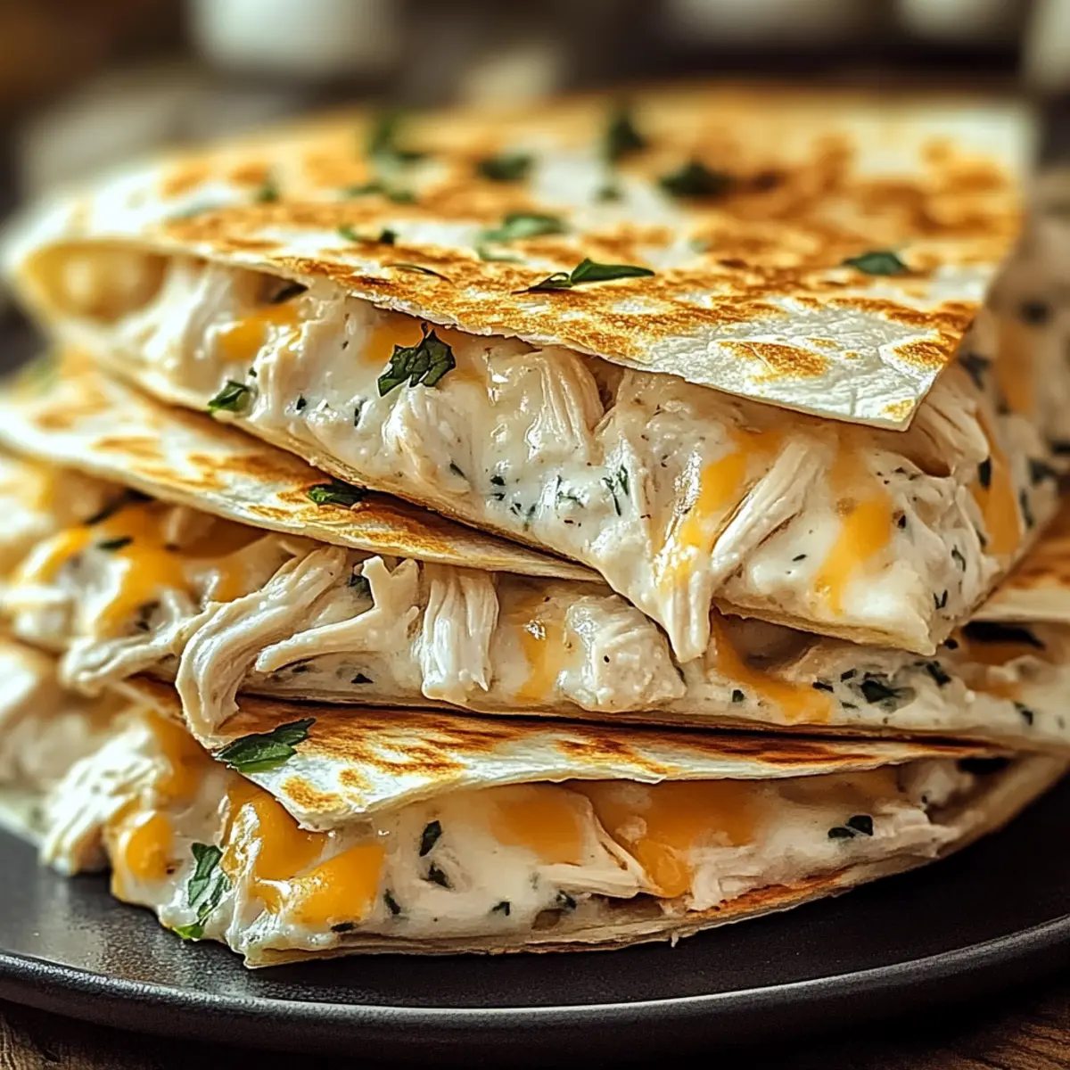 High-Protein Chicken Ranch Quesadilla for Quick Comfort