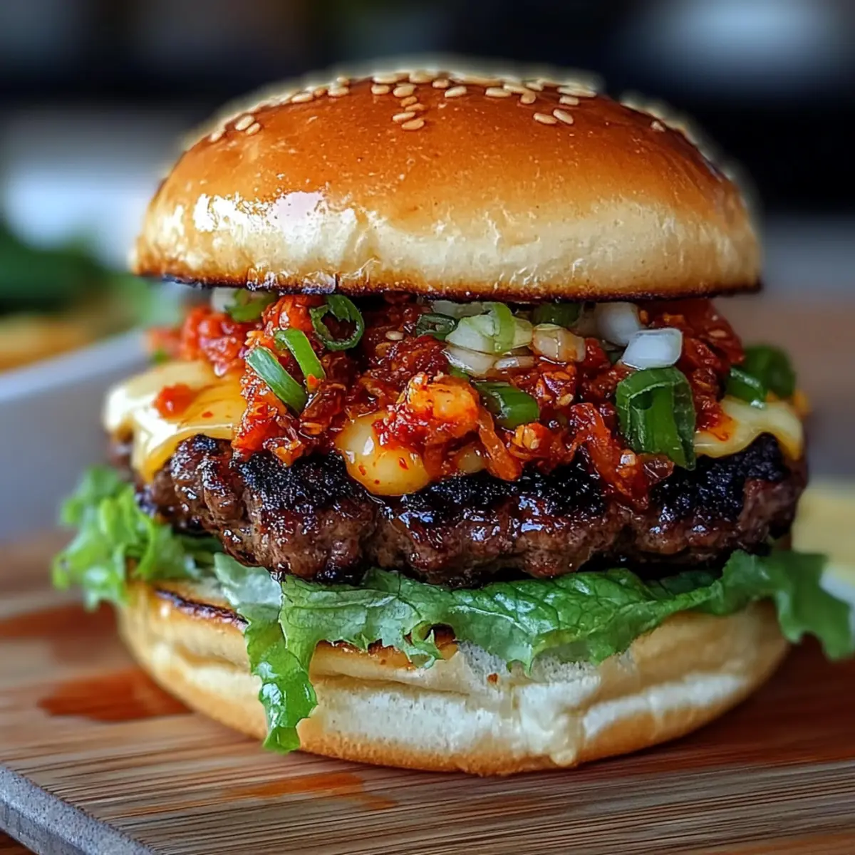 Bulgogi Kimchi Burger: A Flavor-Packed Fusion Delight