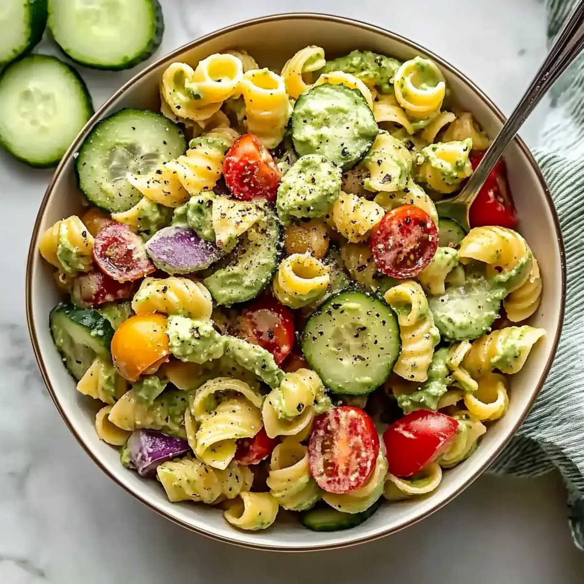 Creamy Avocado Pasta Salad for a Healthy Delight