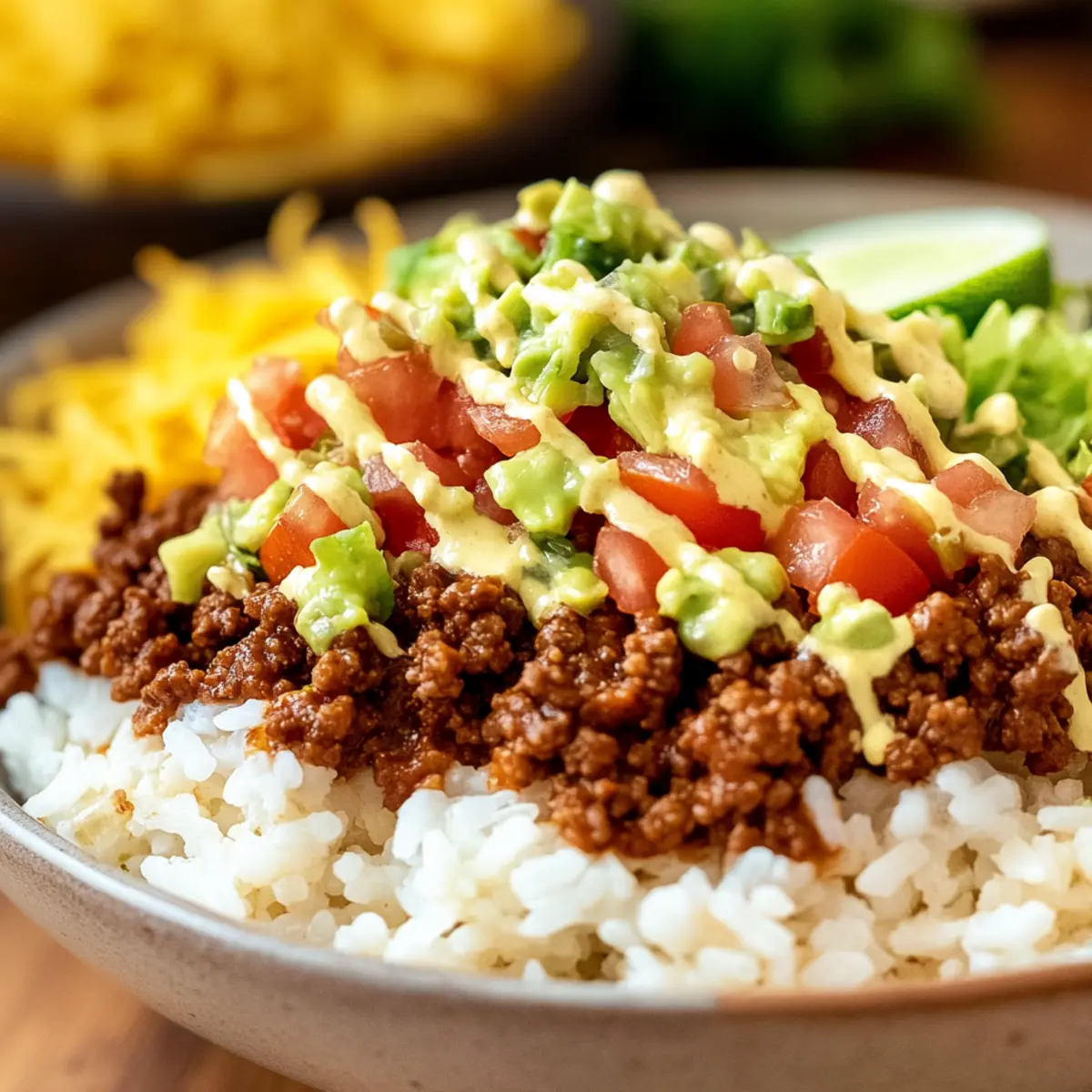 Taco Rice Bowl Bliss: Quick, Customizable Comfort Food