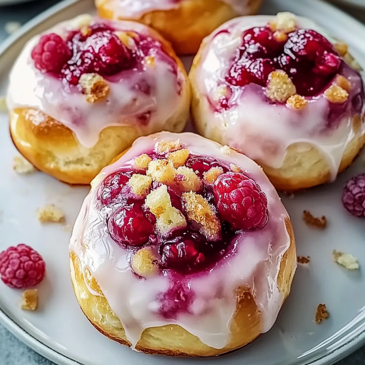 Delight in Raspberry and Rose Cheesecake Buns at Home