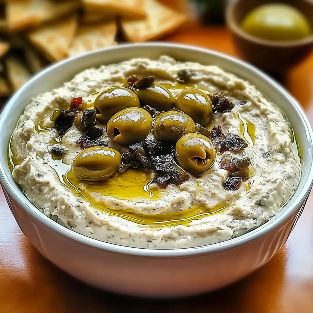 Olive Lovers' Dream Dip: Quick, Creamy Mediterranean Delight