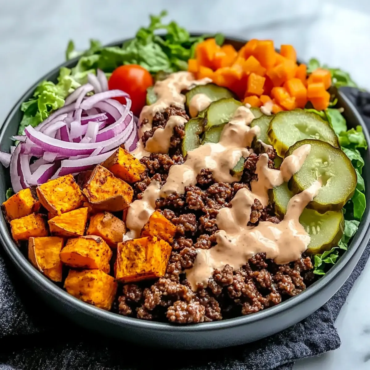 Sweet Potato Burger Bow: Your New Favorite Comfort Bowl