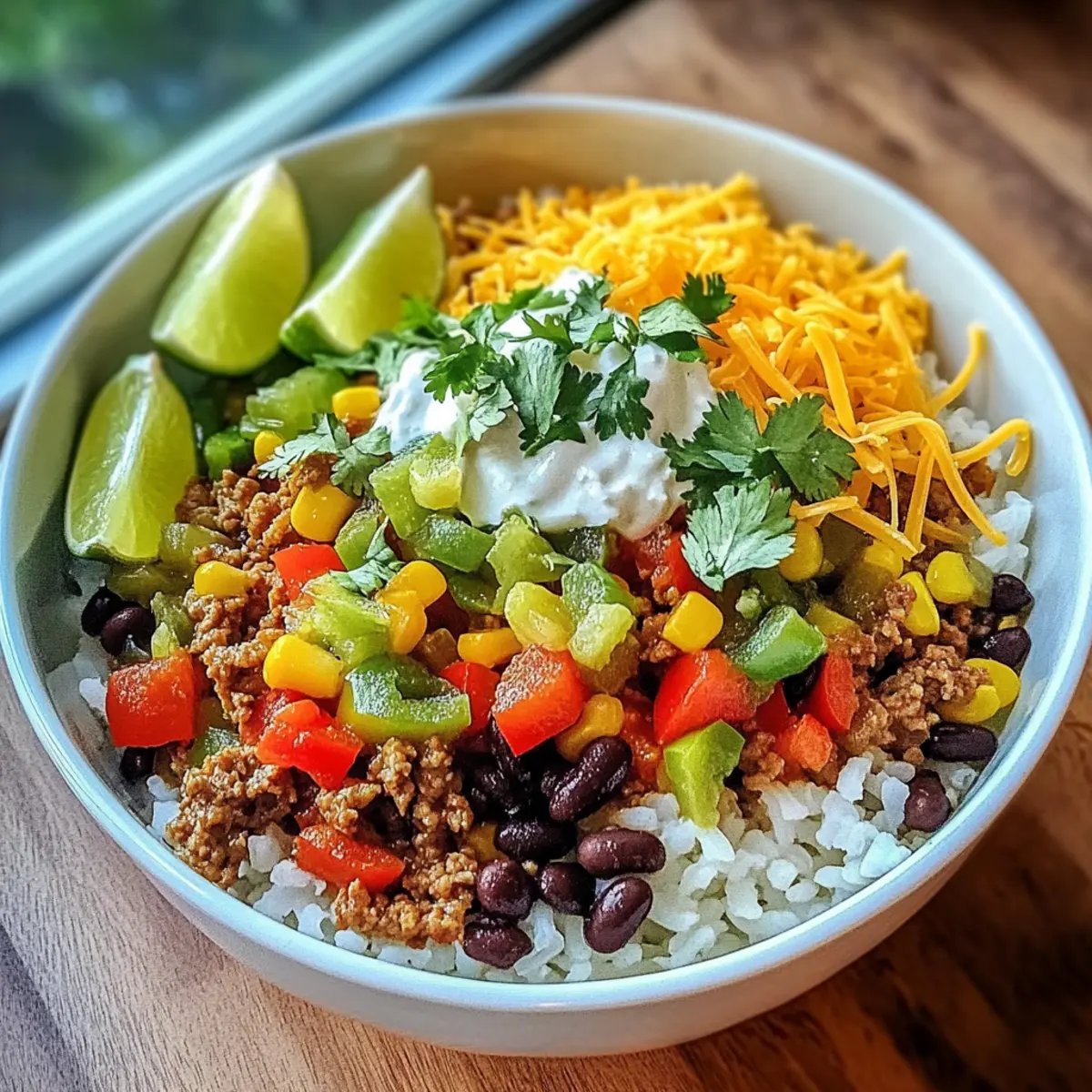 Delicious Taco Reis Bowl for Quick, Customizable Meals